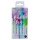 Talens Ecoline Brush Pen – Pastell Set 5 farger