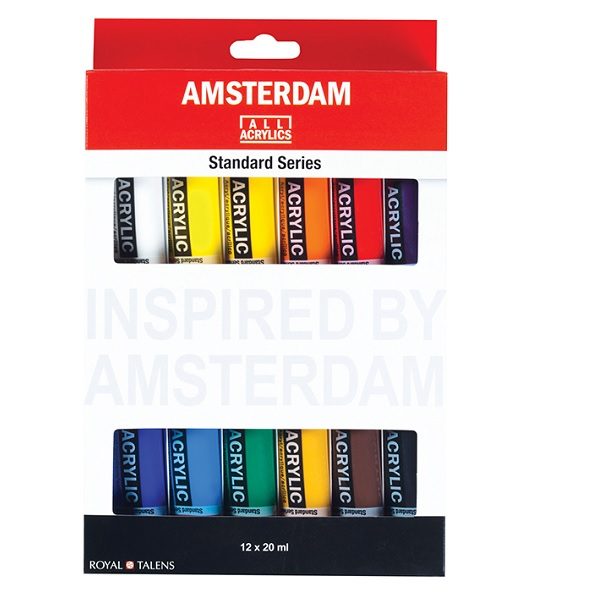 Amsterdam Standard 20ml – Sett 12 ass. farger