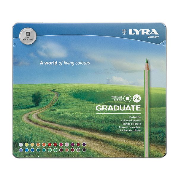 Lyra Graduate Permanent Metal Case - 24 stk