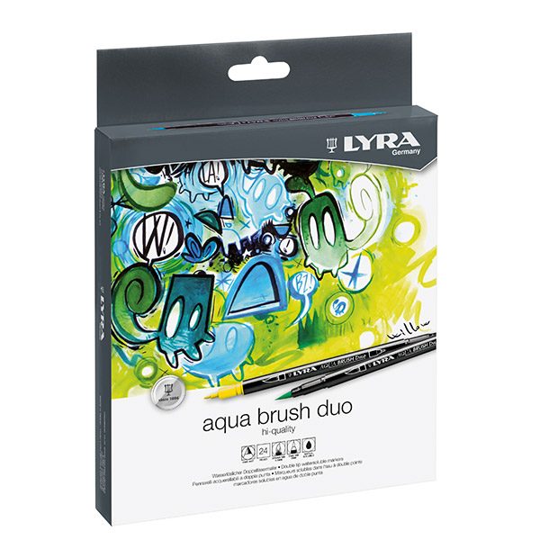 Lyra Aqua Brush Duo Marker - 24 stk